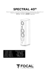 Focal SPECTRAL 40th Manual De Uso