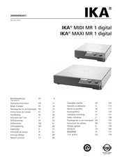 IKA MIDI MR 1 digital Instrucciones De Manejo