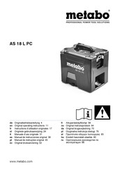 Metabo AS 18 L PC Manual De Instrucciones