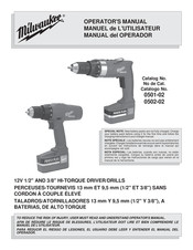 Milwaukee 0501-02 Manual Del Operador