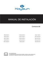 Kaysun KPD-140 DVN11 Manual De Instalación