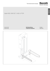 REXROTH Gabel 600 SET Manual De Instrucciones Mantenimiento