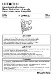 Hitachi N3804AB3 Instrucciones Y Manual De Seguridad