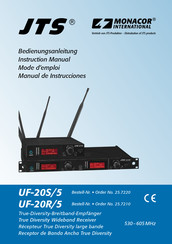 Monacor JTS UF-20R/5 Manual De Instrucciones