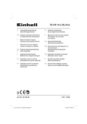 EINHELL TE-CW 18 Li BL-Solo Manual De Instrucciones