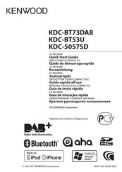 Kenwood KDC-BT73DAB Guia De Inicio Rapido