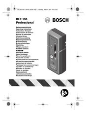 Bosch BLE 130 Professional Instrucciones De Servicio