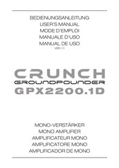 Crunch GROUND POWER GPX2200.1D Manual De Uso