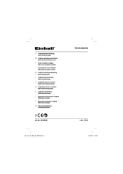EINHELL TC-CS 860 Kit Manual De Instrucciones Original