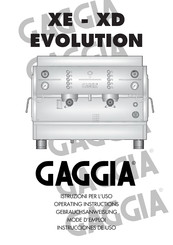 Gaggia XE EVOLUTION Instrucciones De Uso