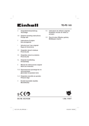 EINHELL TE-PS 165 Manual De Instrucciones
