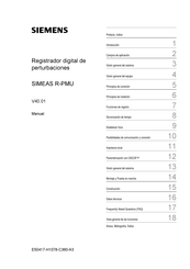 Siemens SIMEAS R-PMU Manual