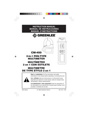 GREENLINE CM-400 Manual De Instrucciones