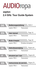 AUDIOropa xepton Serie Instrucciones De Servicio
