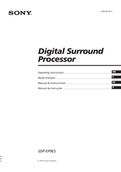 Sony SDP-EP9ES Manual De Instrucciones