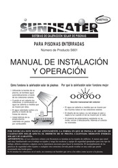 SmartPool SUNHEATER S601 Manual De Instalación Y Operación