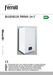 Ferroli BLUEHELIX PRIMA 24 C Instrucciones De Uso, Instalación Y Mantenimiento