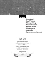 Rotel RMB-1077 Manual De Instrucciones