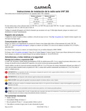 Garmin VHF 300 Instrucciones De Instalación