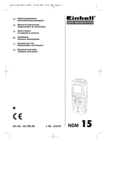 EINHELL New Generation NDM15 Manual De Instrucciones