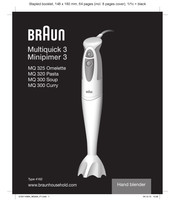 Braun Minipimer 3 Manual Del Usuario