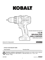 Kobalt KDD 524B-03 Manual De Uso