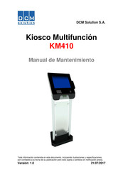 DCM SOLUTION KM410 Manual De Mantenimiento