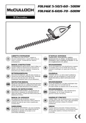 McCulloch FOLIAGE 5-60 Manual De Instrucciones