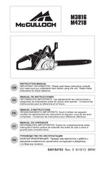 McCulloch M3816 Manual De Instrucciones