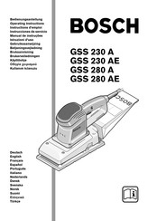 Bosch GSS 280 AE Instrucciones De Servicio
