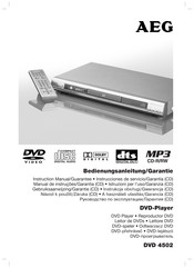 AEG DVD 4502 Instrucciones De Servicio