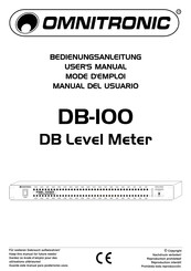 Omnitronic DB-100 Manual Del Usuario