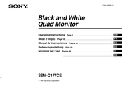Sony SSM-Q177CE Manual De Instrucciones