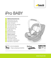 Hauck iPro BABY Instrucciones De Manejo