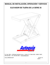 Autoquip 36S15 Manual De Instalación