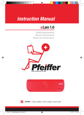 Preiffer uLam 1.0 Manual De Instrucciones