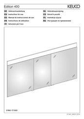 KEUCO Edition 400 21543 1713 Serie Manual De Instrucciones De Uso