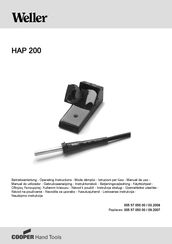 Weller HAP 200 Manual De Uso