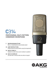 AKG C314 Manual Del Usuario