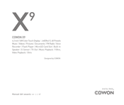 Cowon X9 Manual Del Usuario