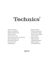 Technics SB-R1 Instrucciones De Funcionamiento