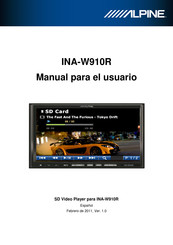 Alpine INA-W910R Manual Para El Usuario