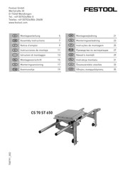 Festool CS 70 ST 650 Instrucciones De Montaje