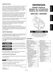 Honda iGXV700 Manual Del Propietário