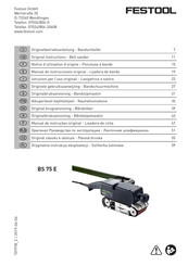 Festool BS 75 E Manual De Instrucciones