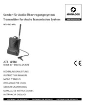 Monacor ATS-10TM Manual De Instrucciones