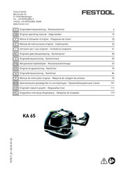 Festool 10000233 Manual De Instrucciones