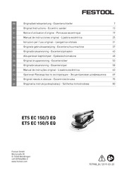 Festool ETS EC 150/5 EQ Manual De Instrucciones