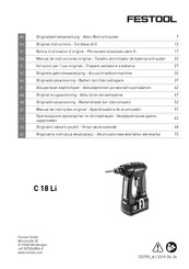 Festool C 18 Li Manual De Instrucciones