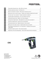 Festool CXS Manual De Instrucciones